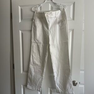 Talbots White Straight-Leg Jeans